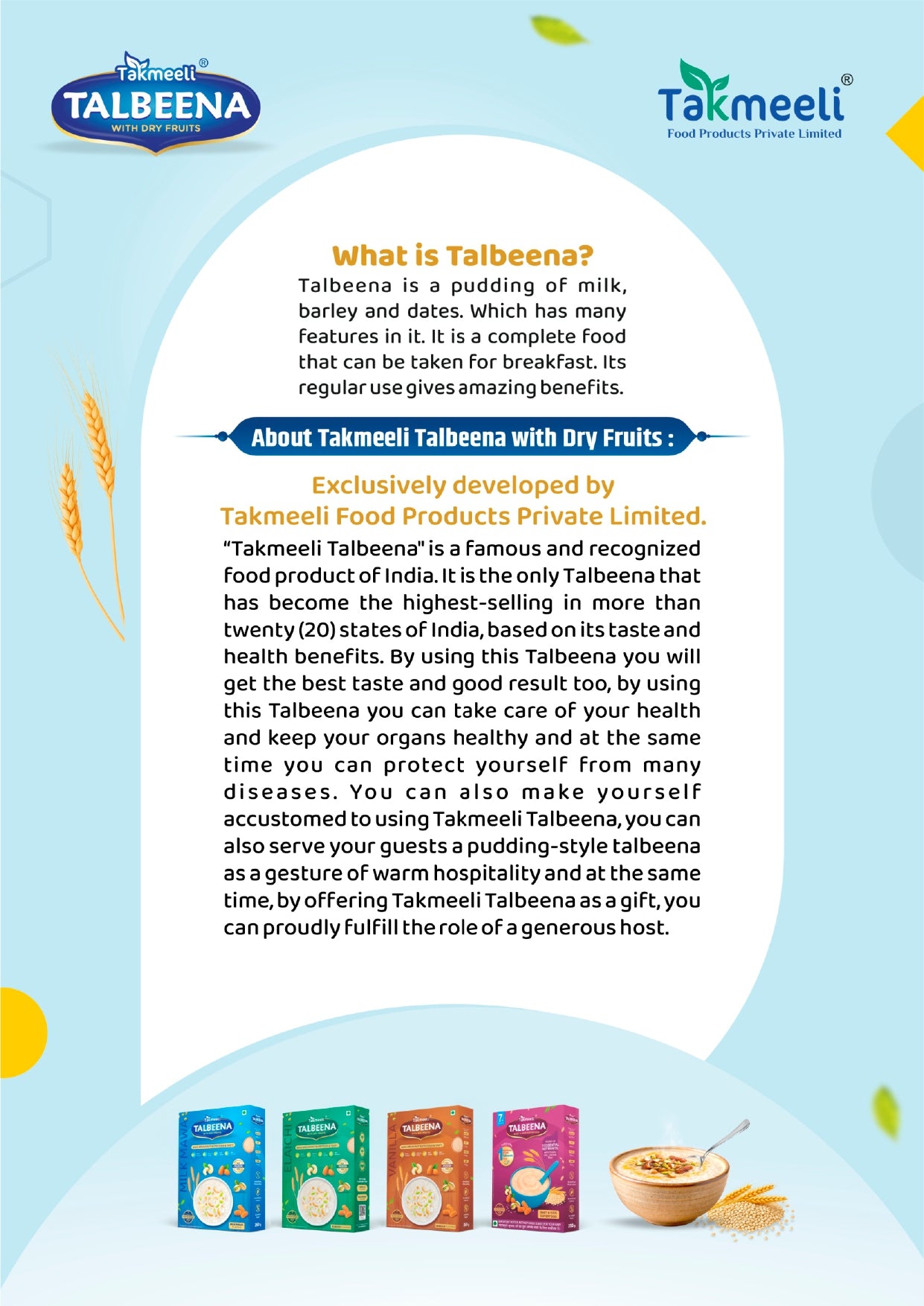 Takmeeli Talbeena 2-Flavour Combo Pack (500g) |Flat 100rs Off On Prepaid | COD Available