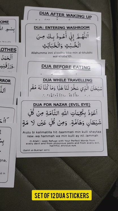 English & Hindi  Dua Stickers