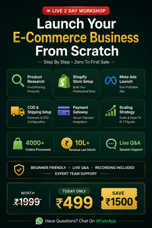 Launch Your E-Commerce Business From Scratch