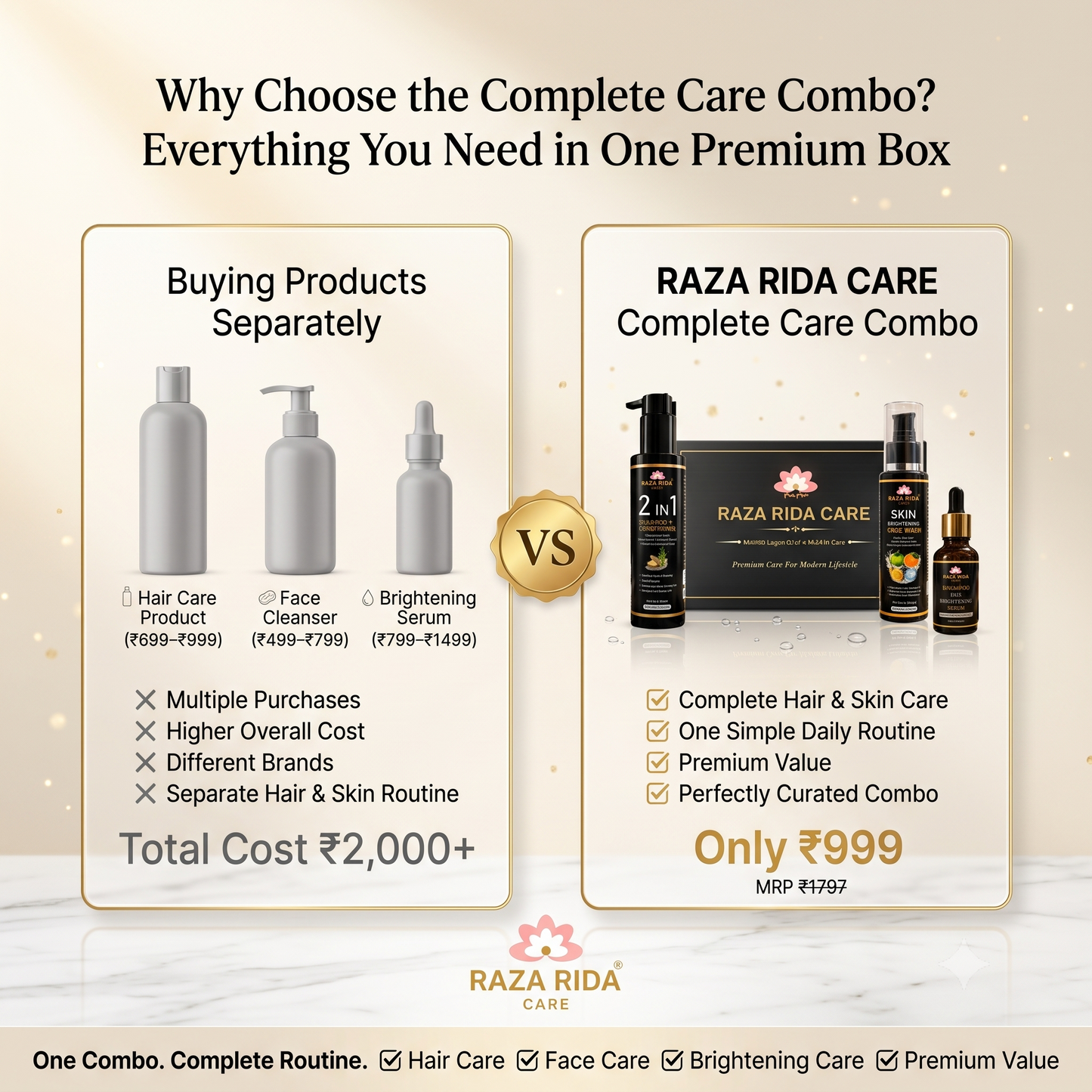 Complete Hair & Skin Care Combo